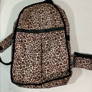 Lesportsac animal print backpack